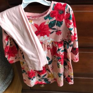 Old navy dress and leggings